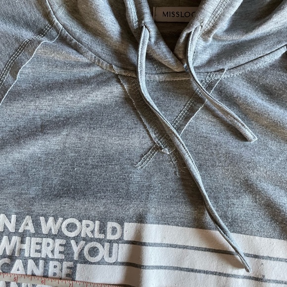 Miss look hoodie Sweatshirt In a World Where You Can Be Anything Be Kind - Picture 6 of 12